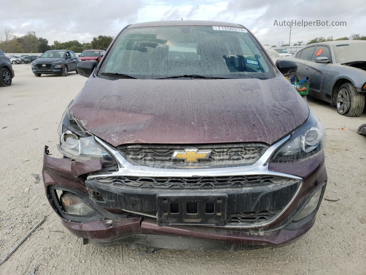 2019 Chevrolet Spark Ls Burgundy vin: KL8CB6SA8KC731799