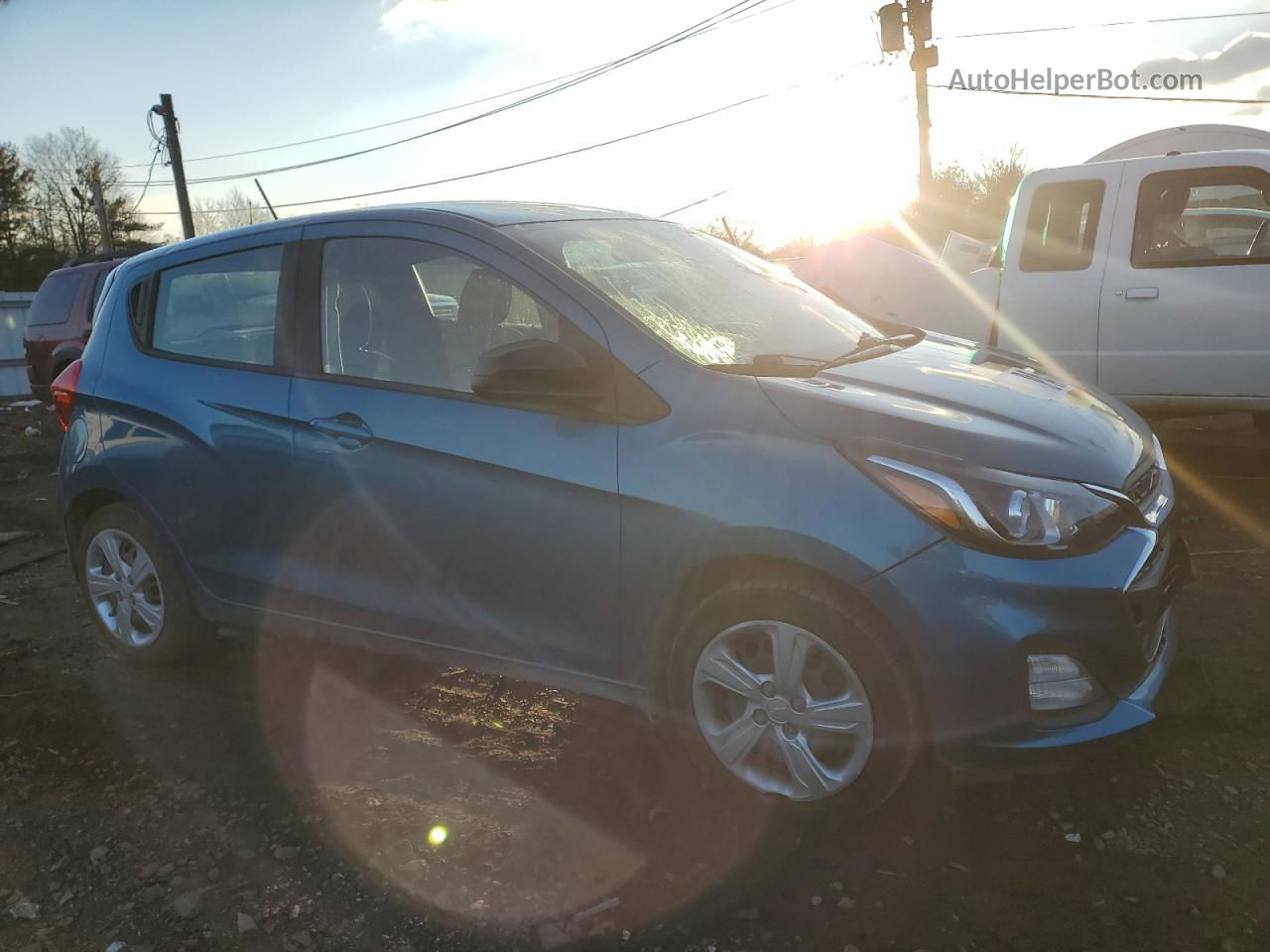 2019 Chevrolet Spark Ls Blue vin: KL8CB6SA8KC760820