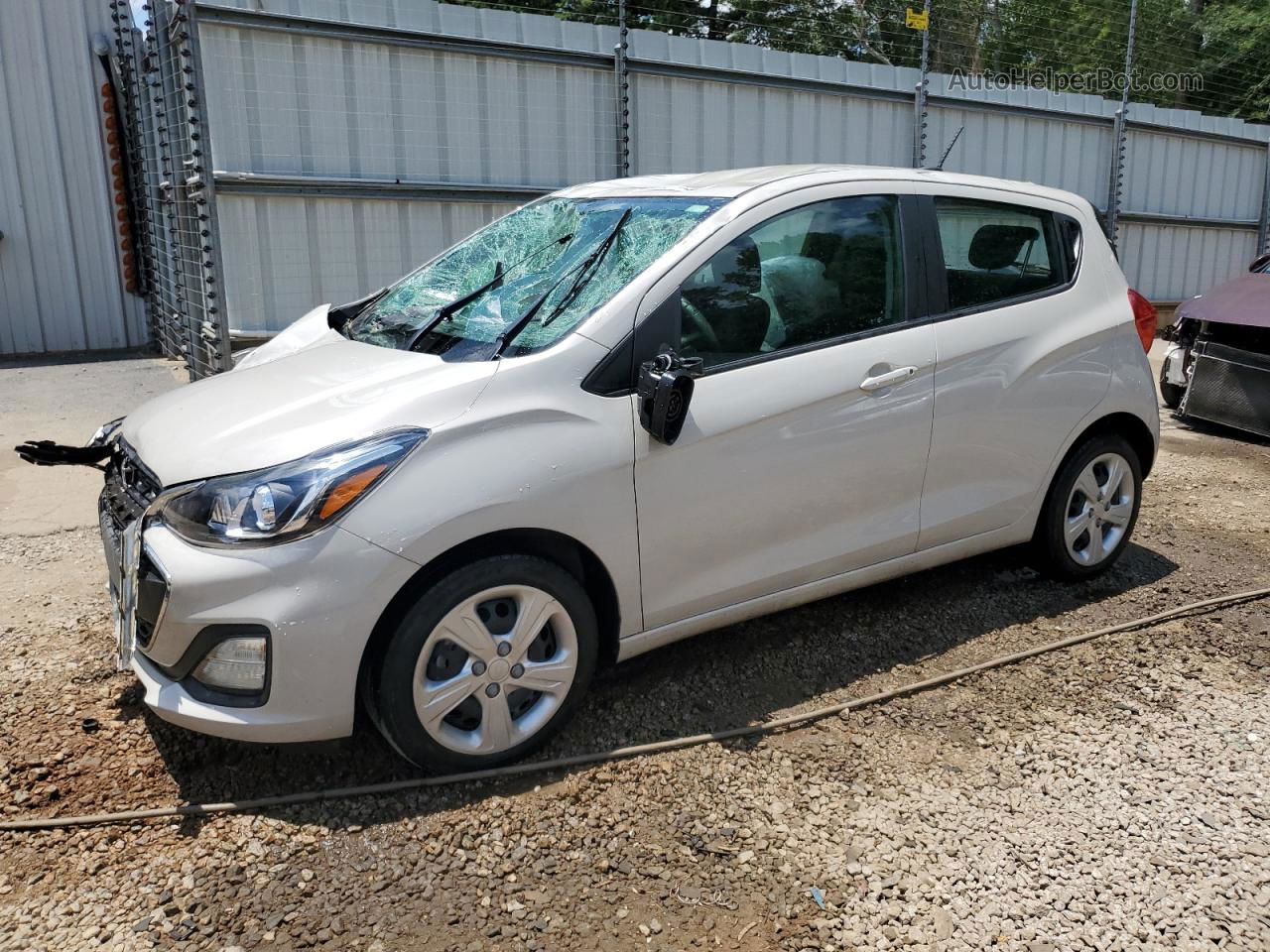 2019 Chevrolet Spark Ls White vin: KL8CB6SA8KC792540