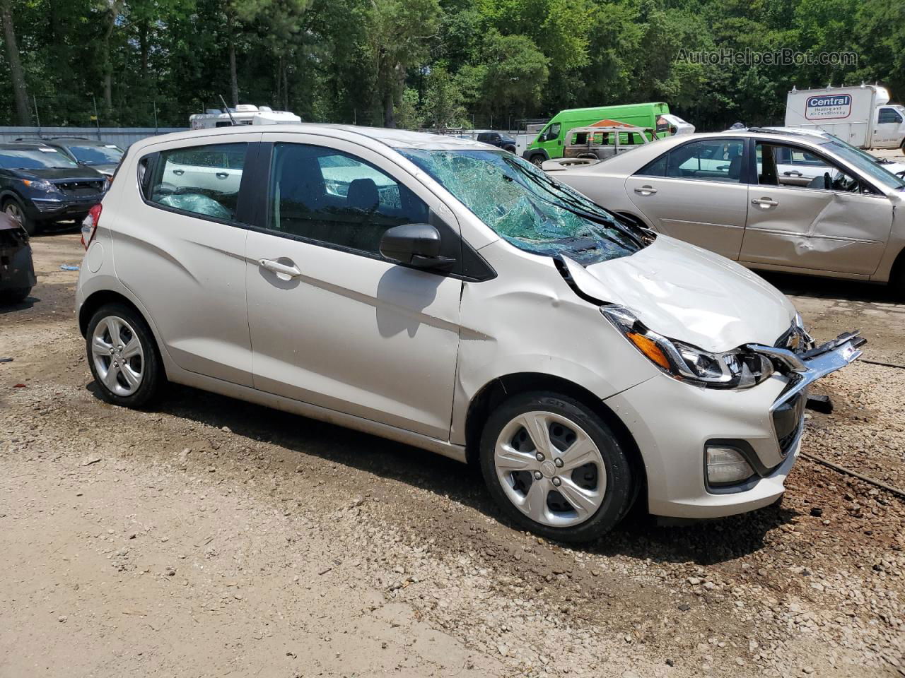 2019 Chevrolet Spark Ls White vin: KL8CB6SA8KC792540