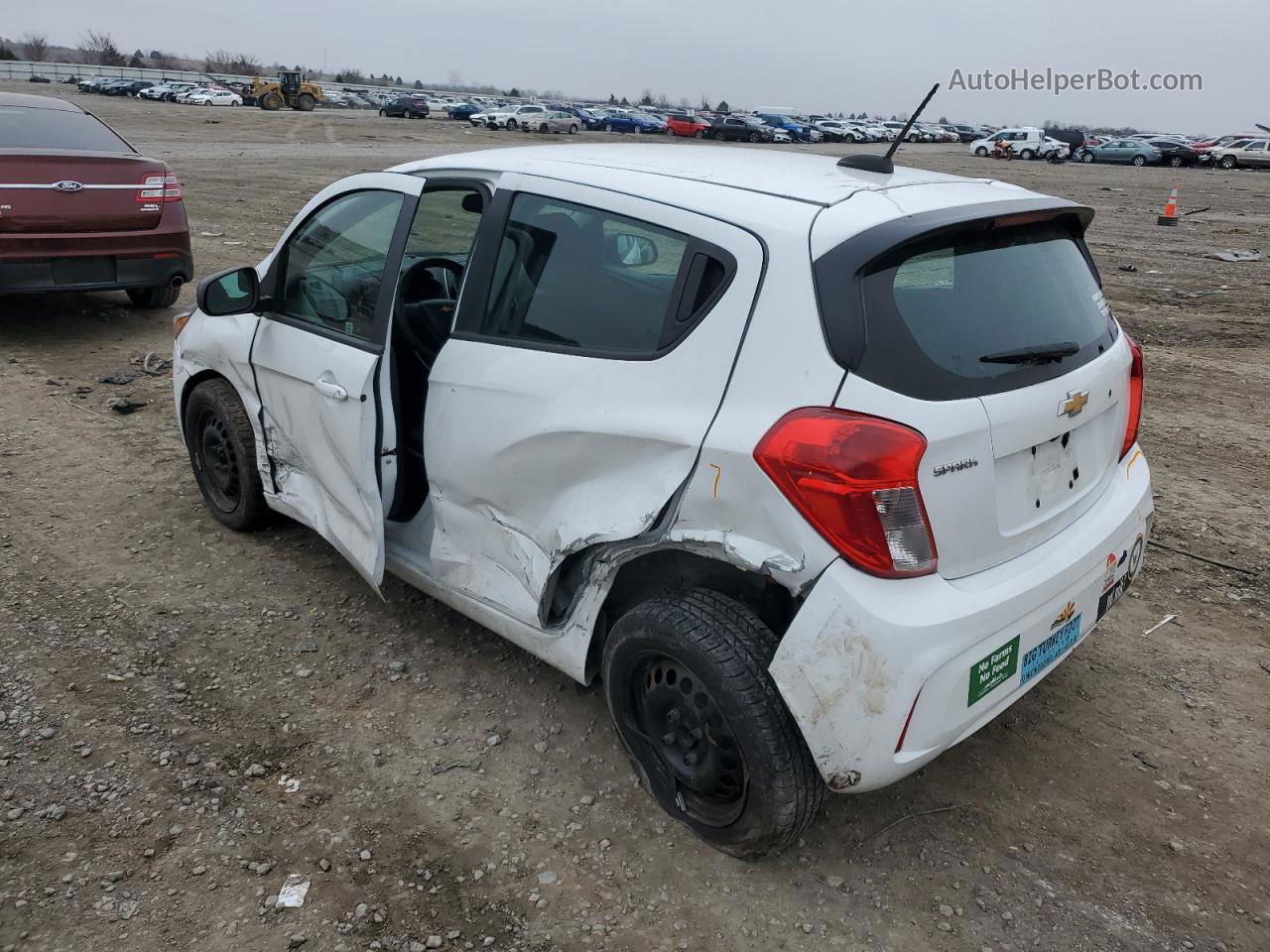 2017 Chevrolet Spark Ls White vin: KL8CB6SA9HC734090