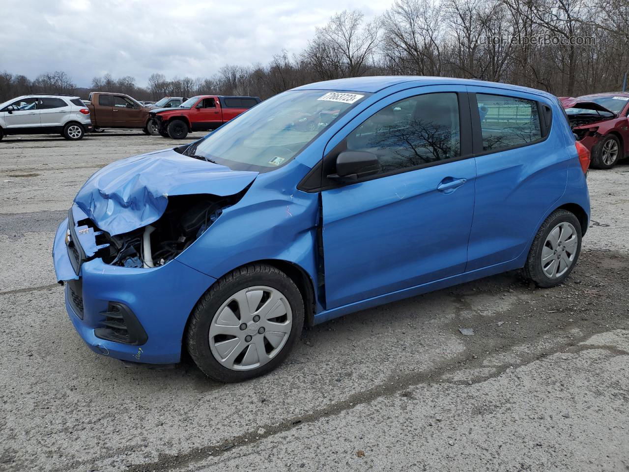 2017 Chevrolet Spark Ls Blue vin: KL8CB6SA9HC738169