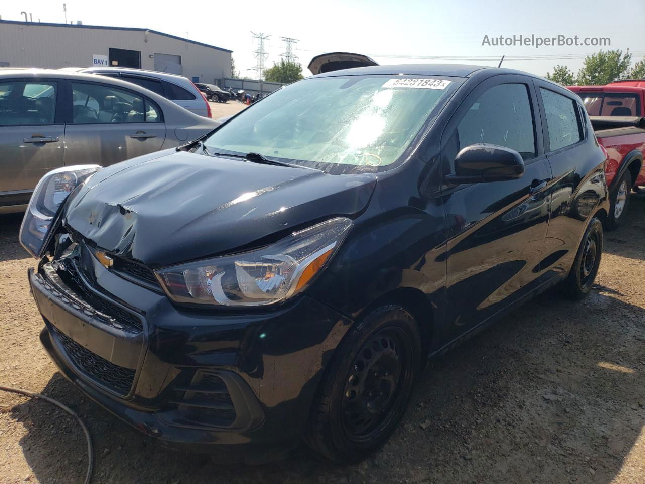 2017 Chevrolet Spark Ls Black vin: KL8CB6SA9HC743243