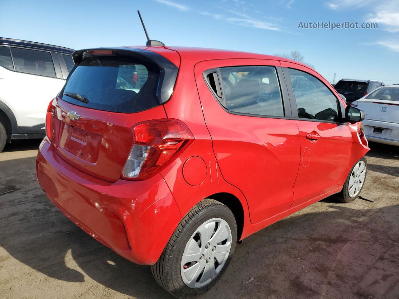 2017 Chevrolet Spark Ls Red vin: KL8CB6SA9HC753139