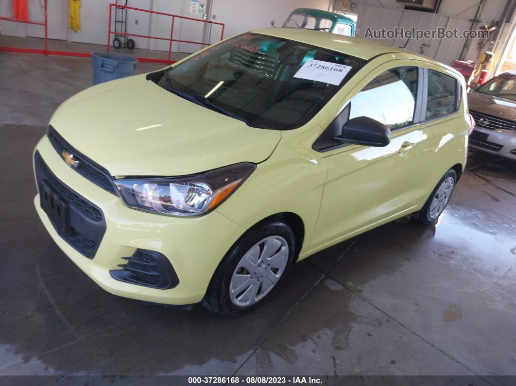 2017 Chevrolet Spark Ls Yellow vin: KL8CB6SA9HC808351