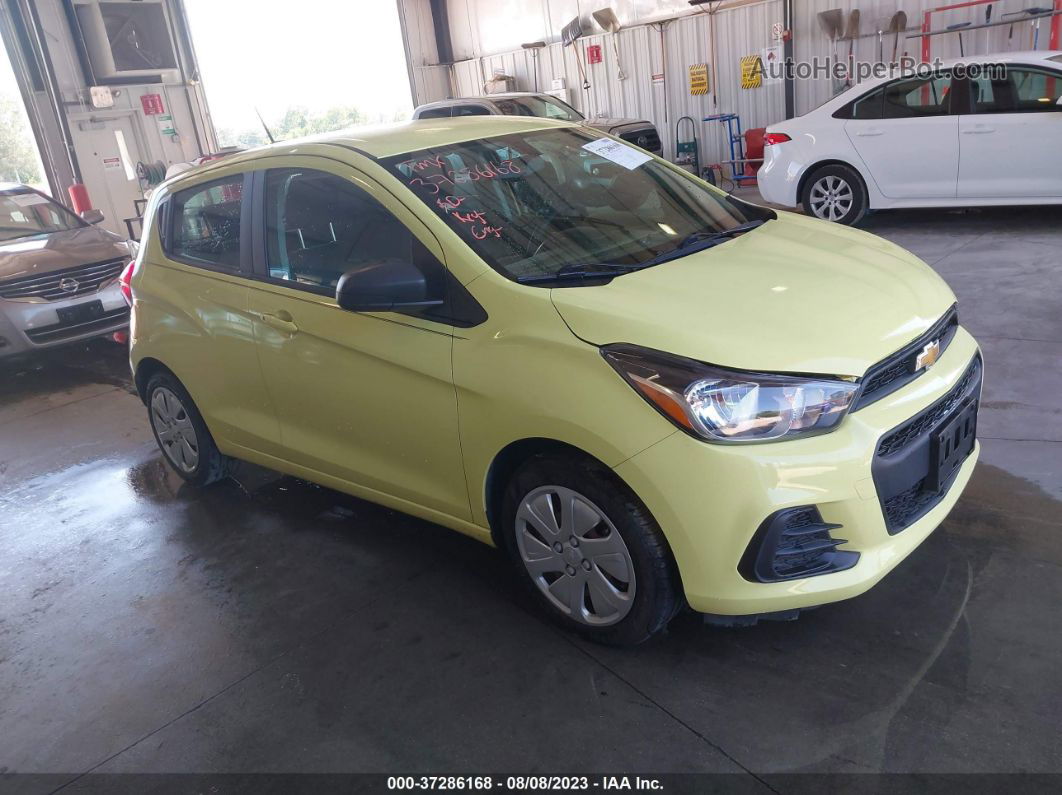 2017 Chevrolet Spark Ls Yellow vin: KL8CB6SA9HC808351