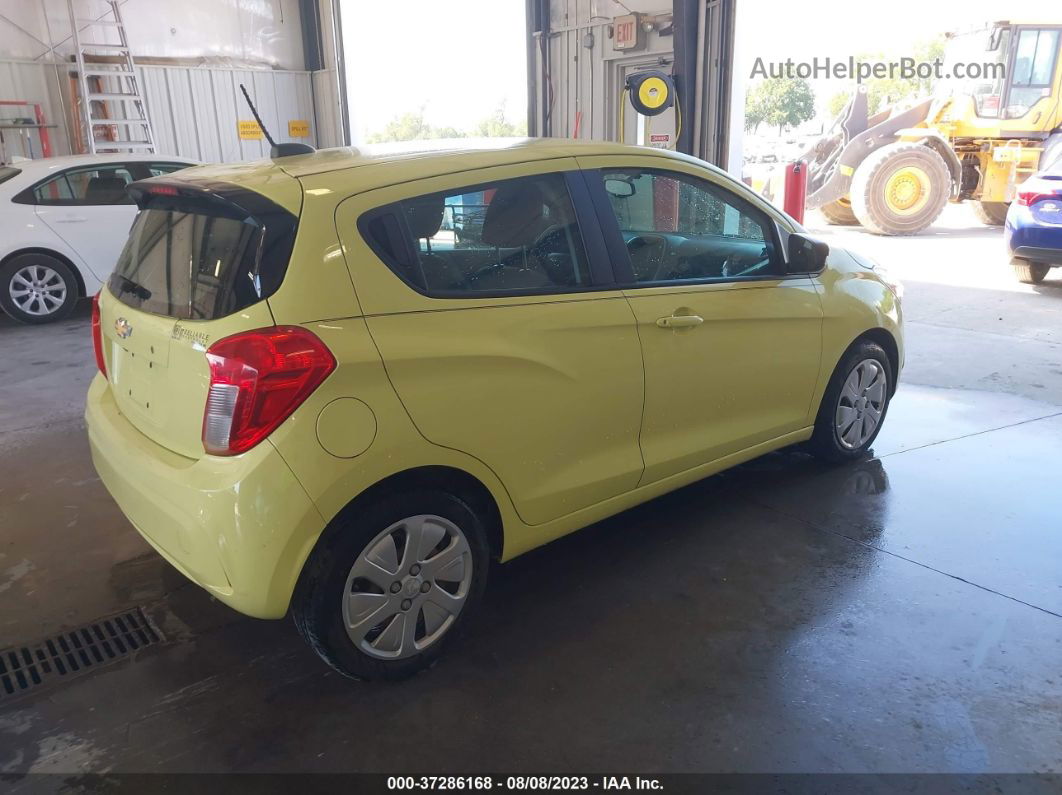 2017 Chevrolet Spark Ls Yellow vin: KL8CB6SA9HC808351