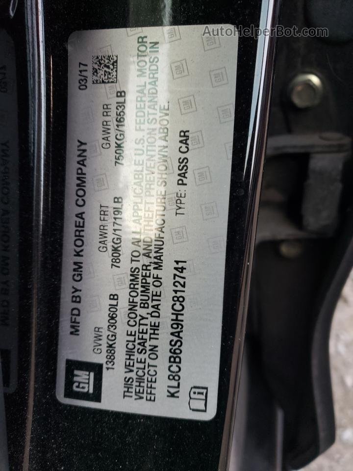 2017 Chevrolet Spark Ls Black vin: KL8CB6SA9HC812741