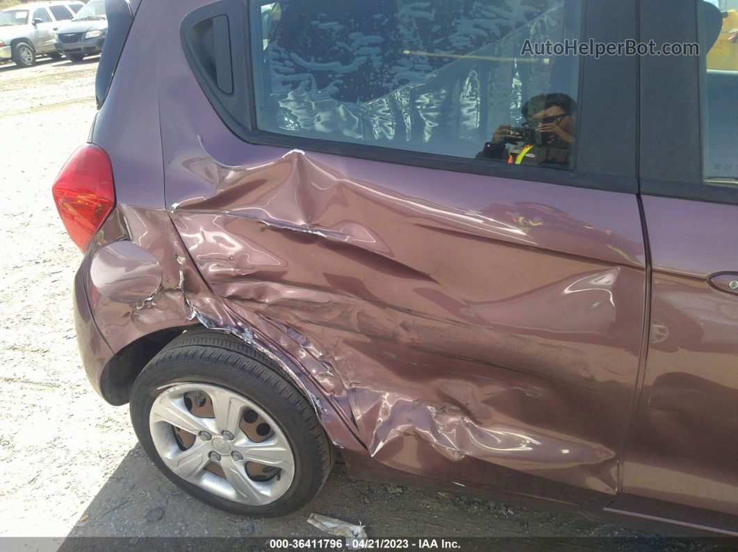 2019 Chevrolet Spark Ls Maroon vin: KL8CB6SA9KC705583