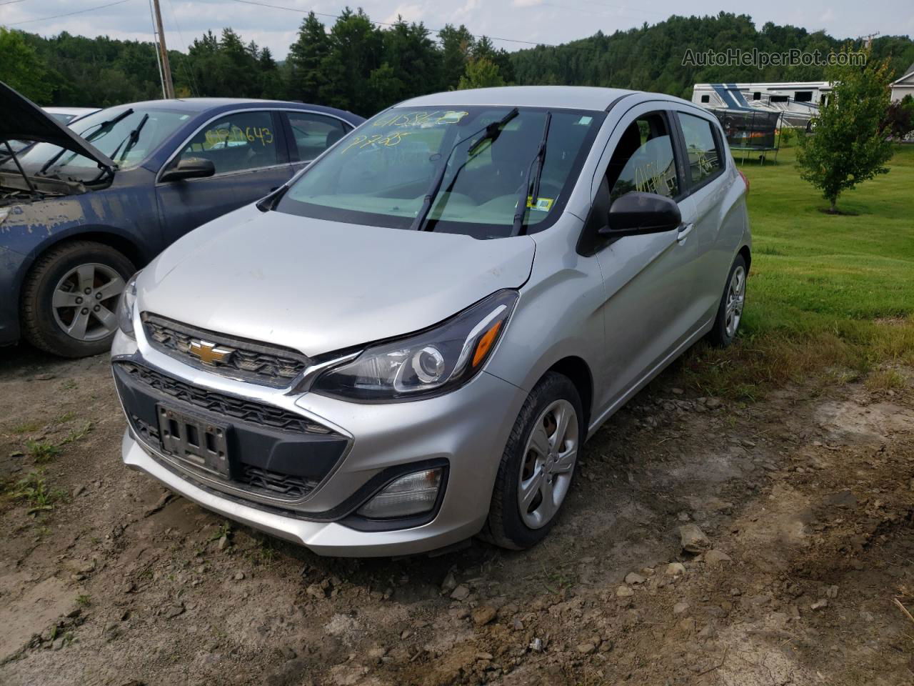 2019 Chevrolet Spark Ls Silver vin: KL8CB6SA9KC710461