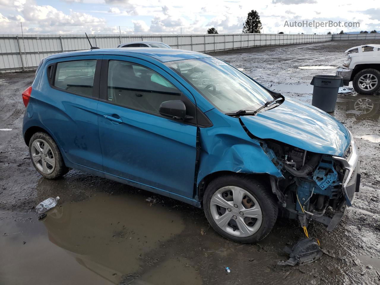 2019 Chevrolet Spark Ls Blue vin: KL8CB6SA9KC725848