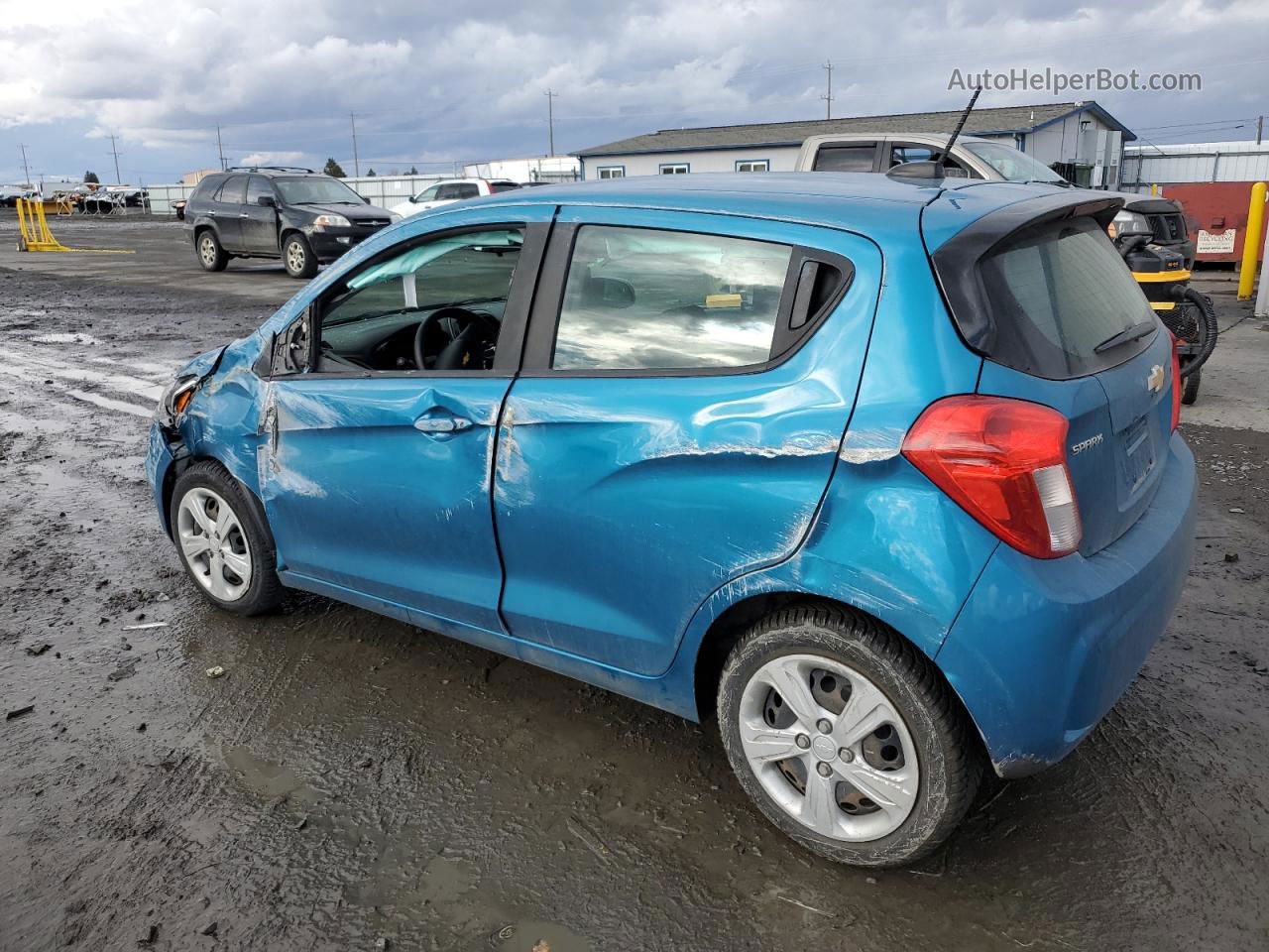 2019 Chevrolet Spark Ls Blue vin: KL8CB6SA9KC725848