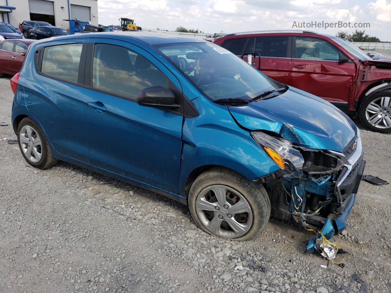 2019 Chevrolet Spark Ls Blue vin: KL8CB6SA9KC734937