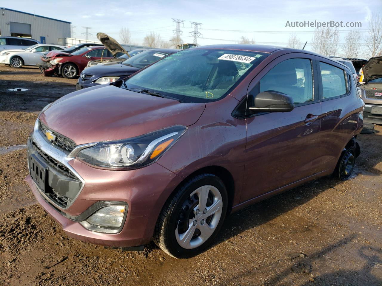 2019 Chevrolet Spark Ls Розовый vin: KL8CB6SA9KC738129