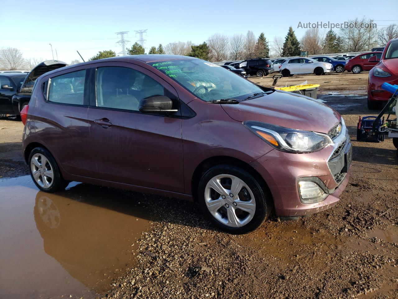 2019 Chevrolet Spark Ls Розовый vin: KL8CB6SA9KC738129