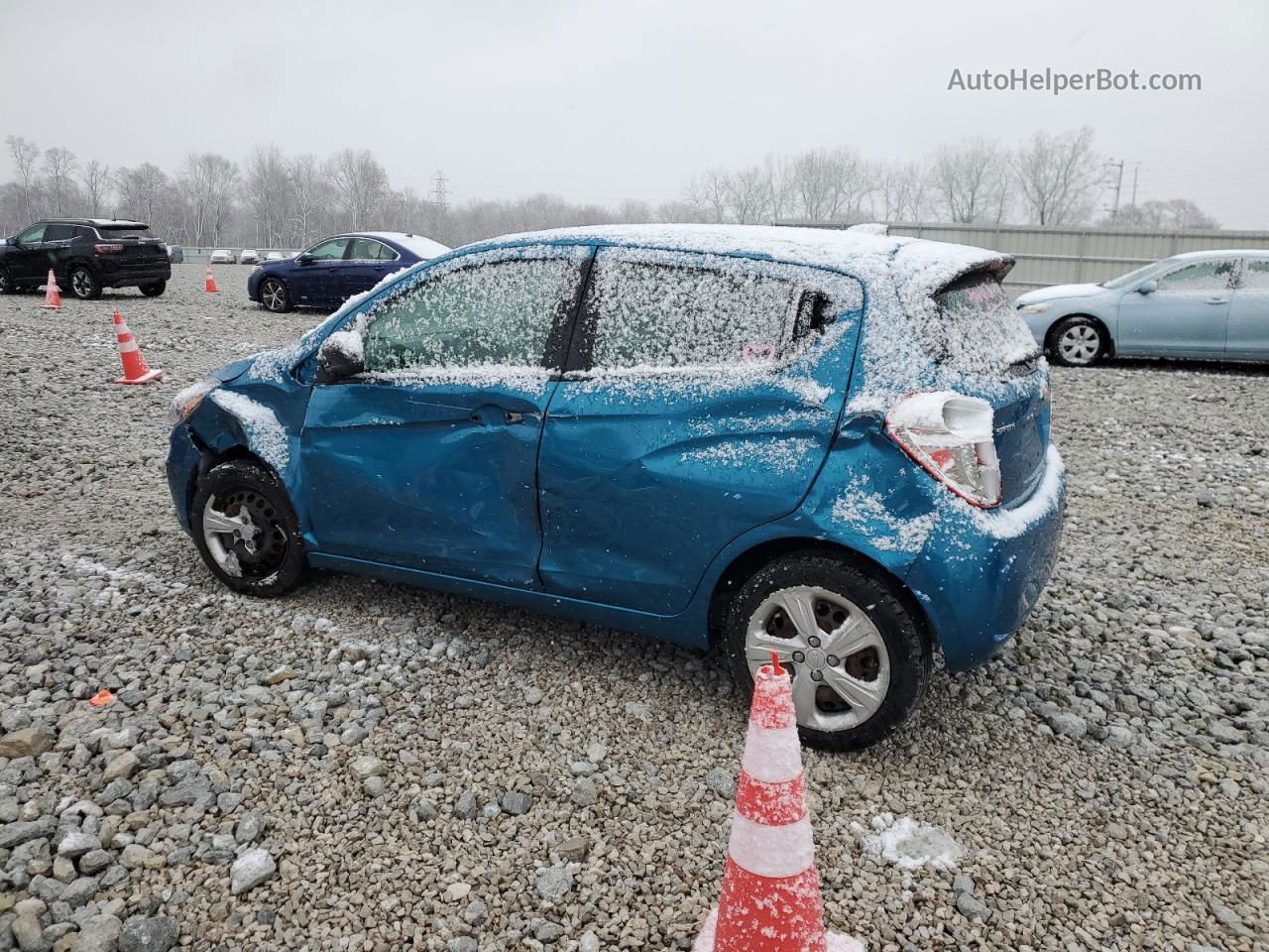 2019 Chevrolet Spark Ls Blue vin: KL8CB6SA9KC757473