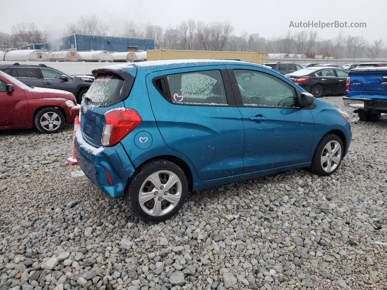 2019 Chevrolet Spark Ls Blue vin: KL8CB6SA9KC757473