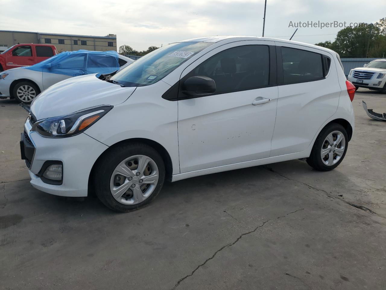 2019 Chevrolet Spark Ls White vin: KL8CB6SA9KC807126