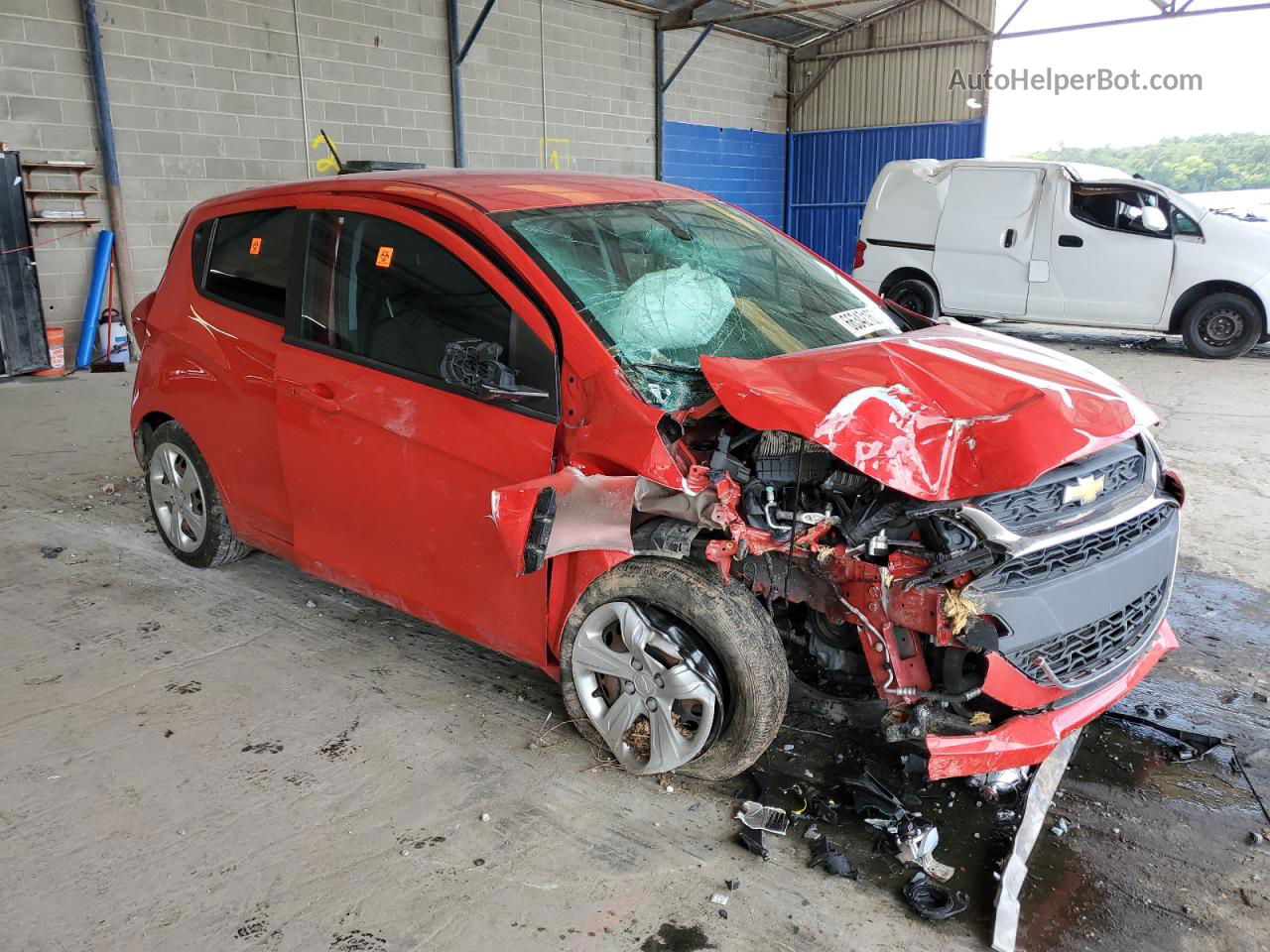 2019 Chevrolet Spark Ls Red vin: KL8CB6SA9KC819437