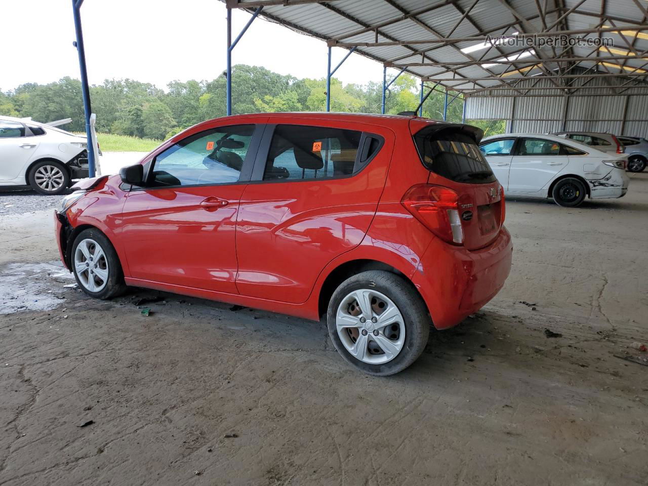 2019 Chevrolet Spark Ls Red vin: KL8CB6SA9KC819437