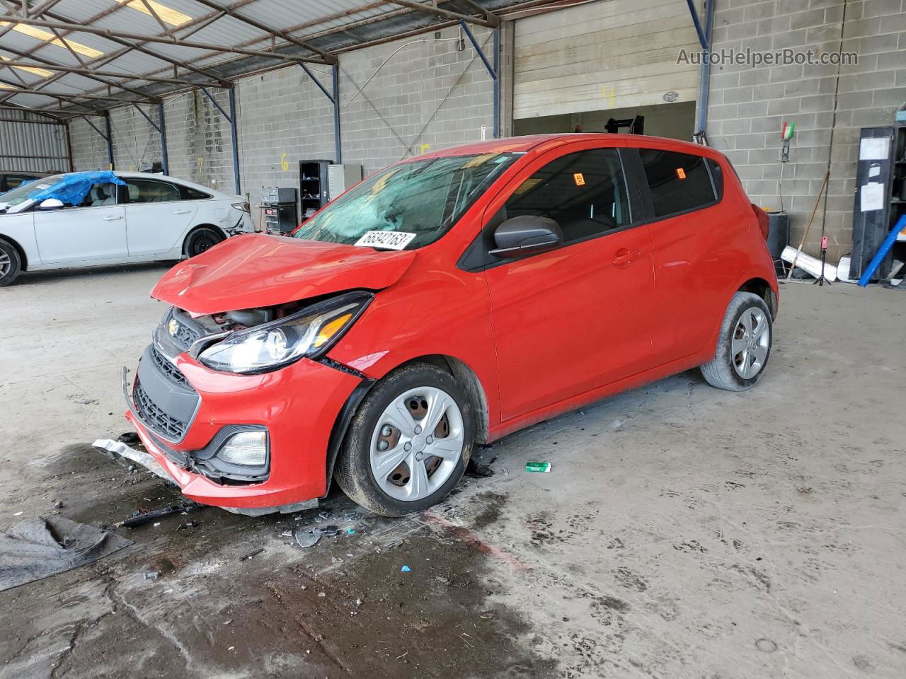 2019 Chevrolet Spark Ls Red vin: KL8CB6SA9KC819437