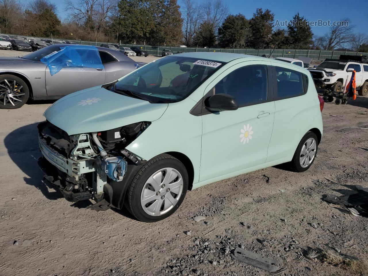 2017 Chevrolet Spark Ls Turquoise vin: KL8CB6SAXHC742912