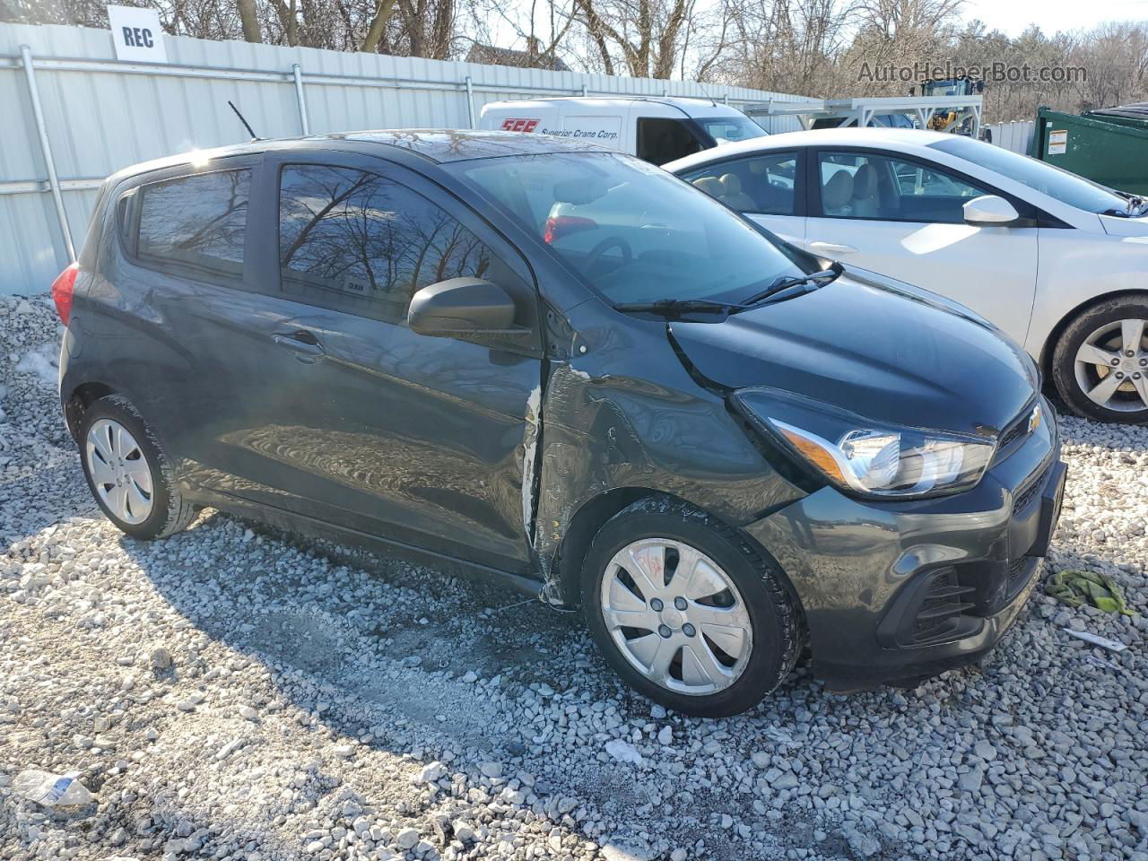 2017 Chevrolet Spark Ls Gray vin: KL8CB6SAXHC743493