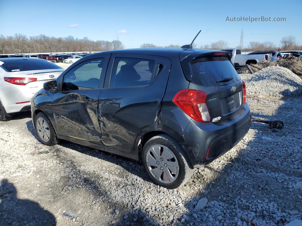 2017 Chevrolet Spark Ls Gray vin: KL8CB6SAXHC743493