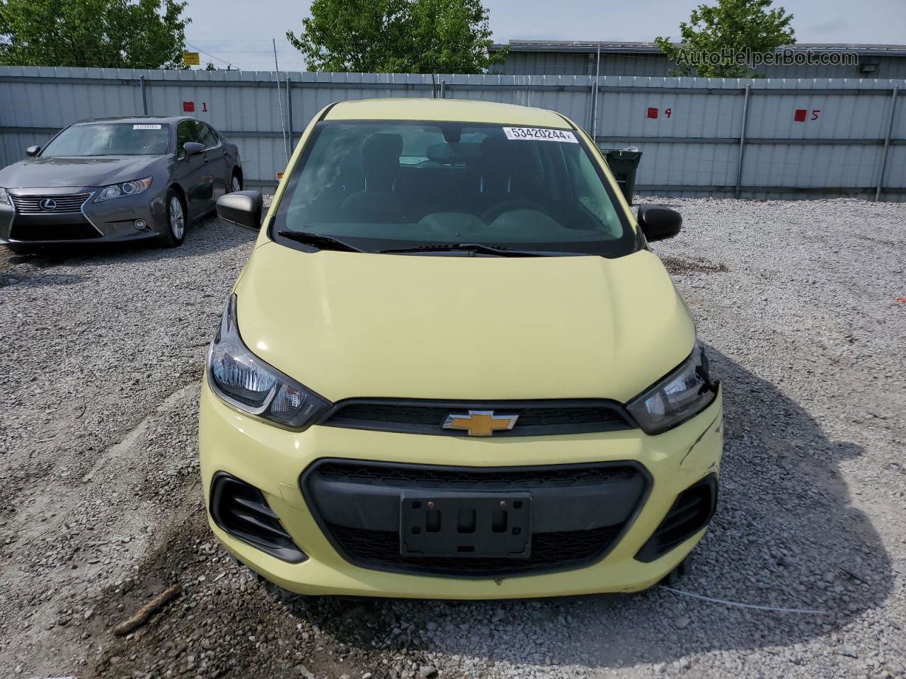 2017 Chevrolet Spark Ls Yellow vin: KL8CB6SAXHC774419