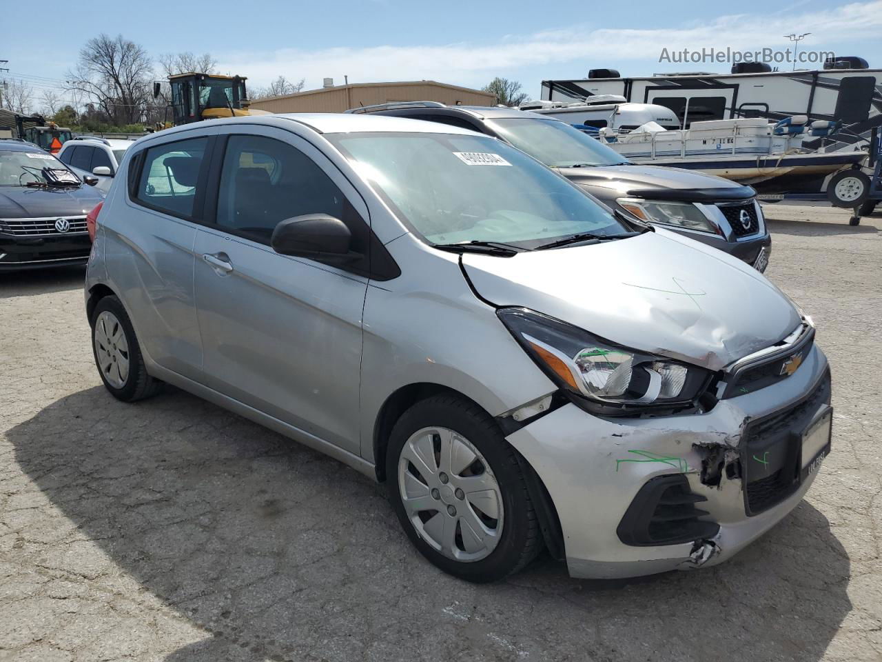 2017 Chevrolet Spark Ls Silver vin: KL8CB6SAXHC831587