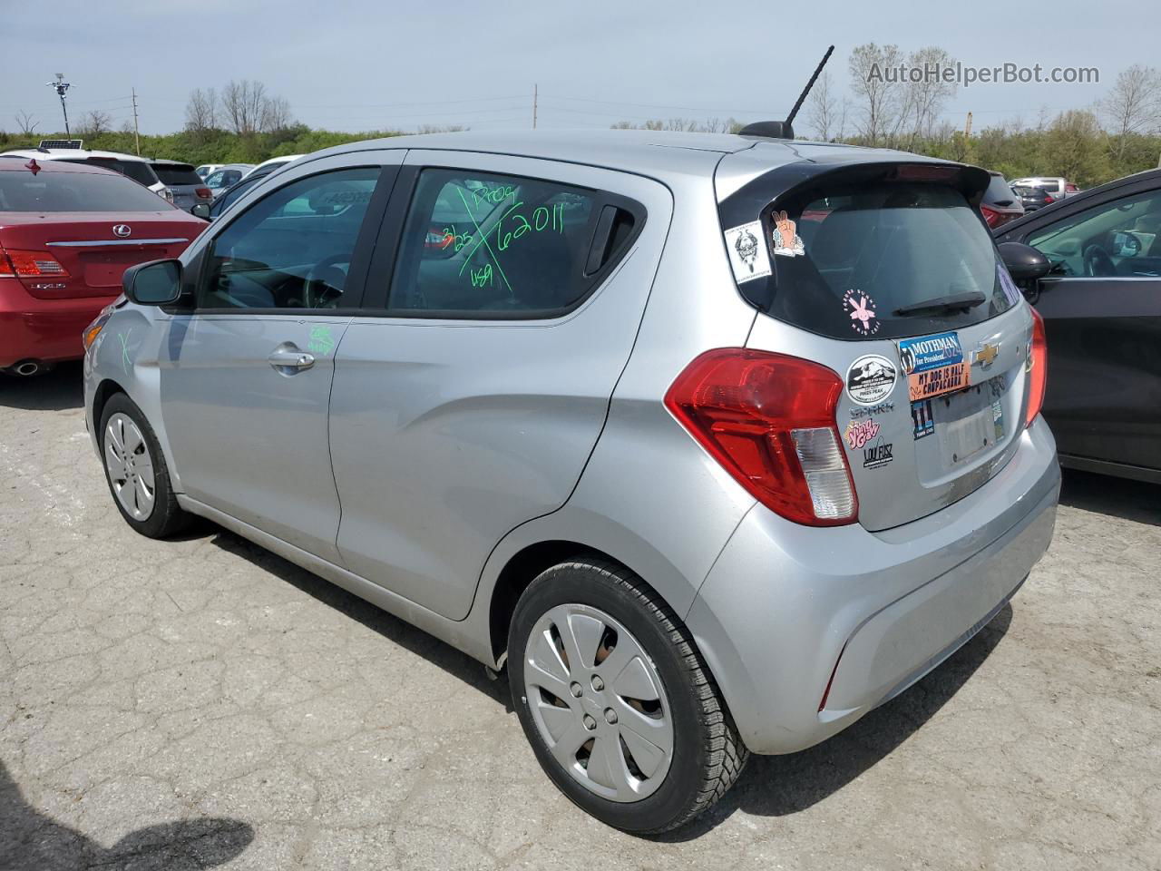 2017 Chevrolet Spark Ls Silver vin: KL8CB6SAXHC831587