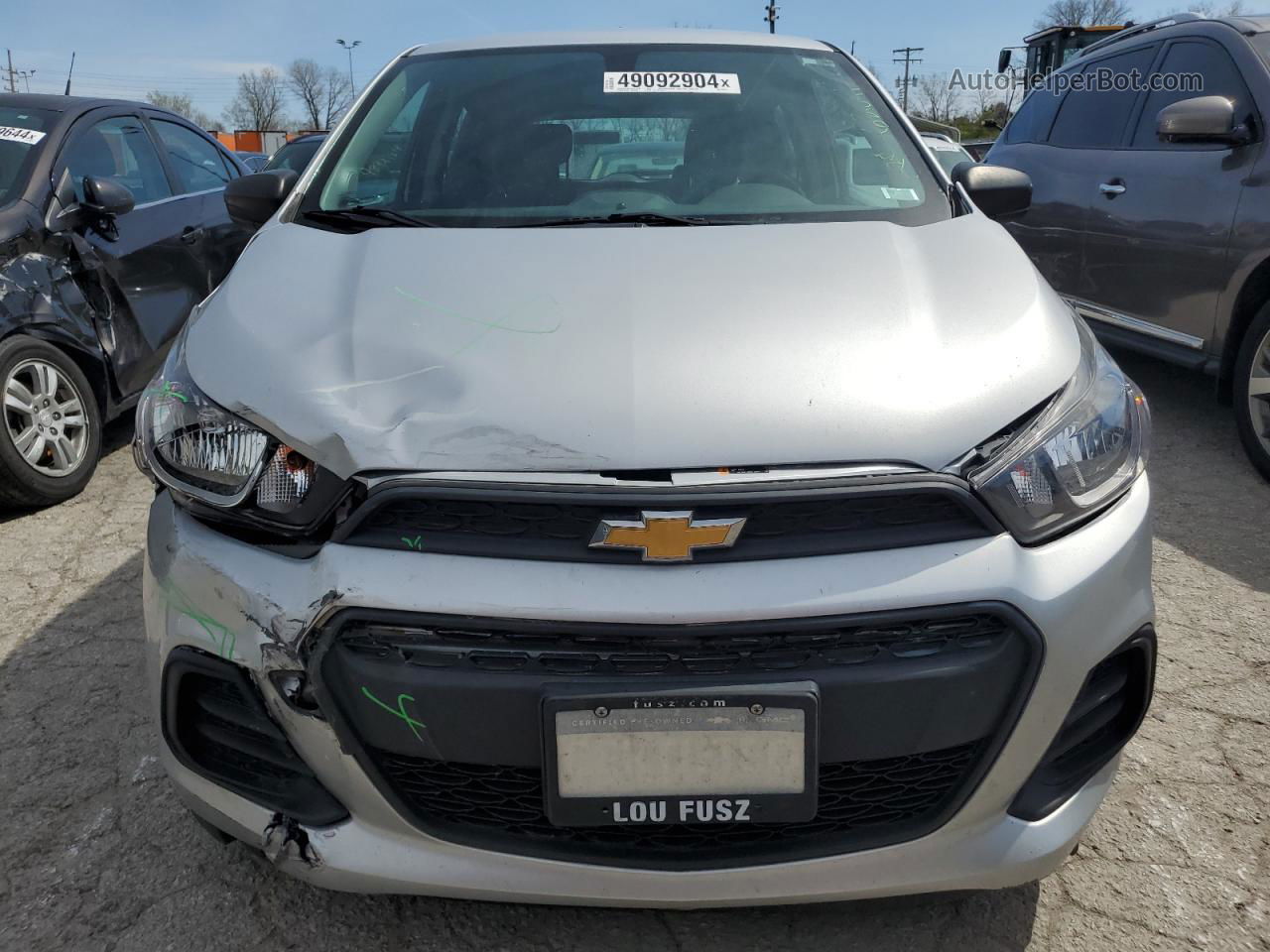 2017 Chevrolet Spark Ls Silver vin: KL8CB6SAXHC831587