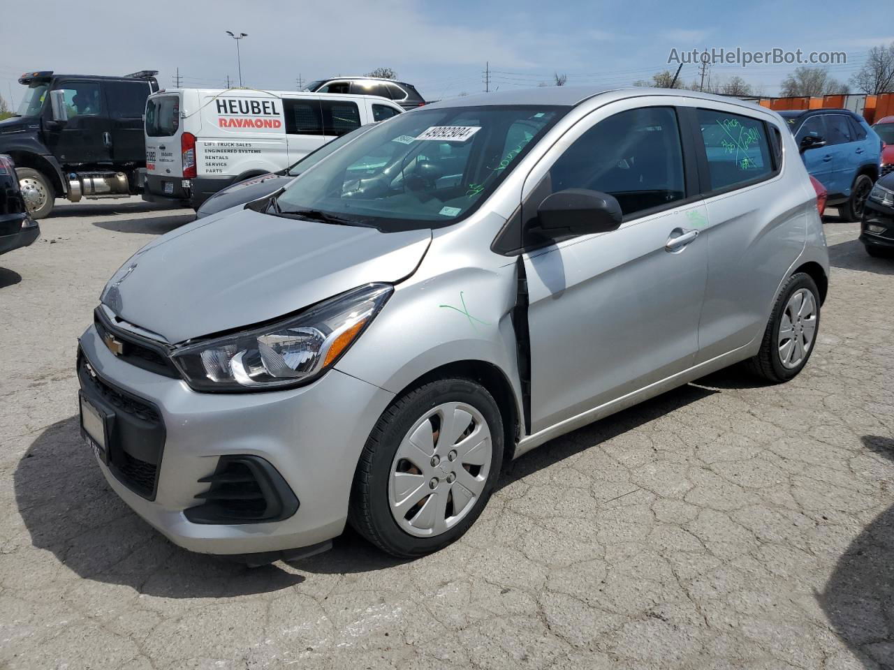 2017 Chevrolet Spark Ls Silver vin: KL8CB6SAXHC831587