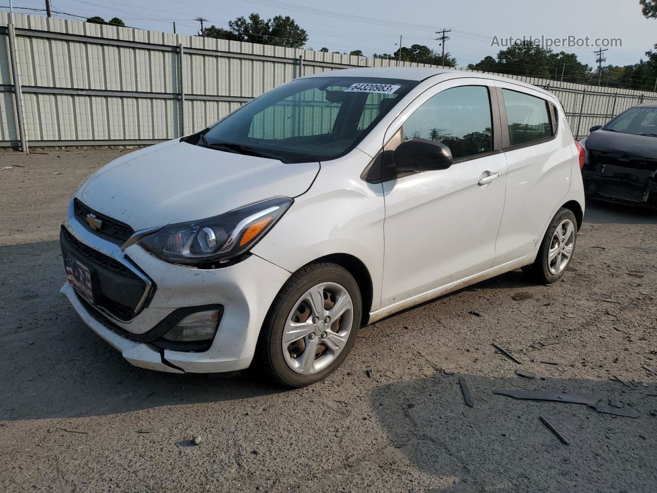 2019 Chevrolet Spark Ls White vin: KL8CB6SAXKC704748