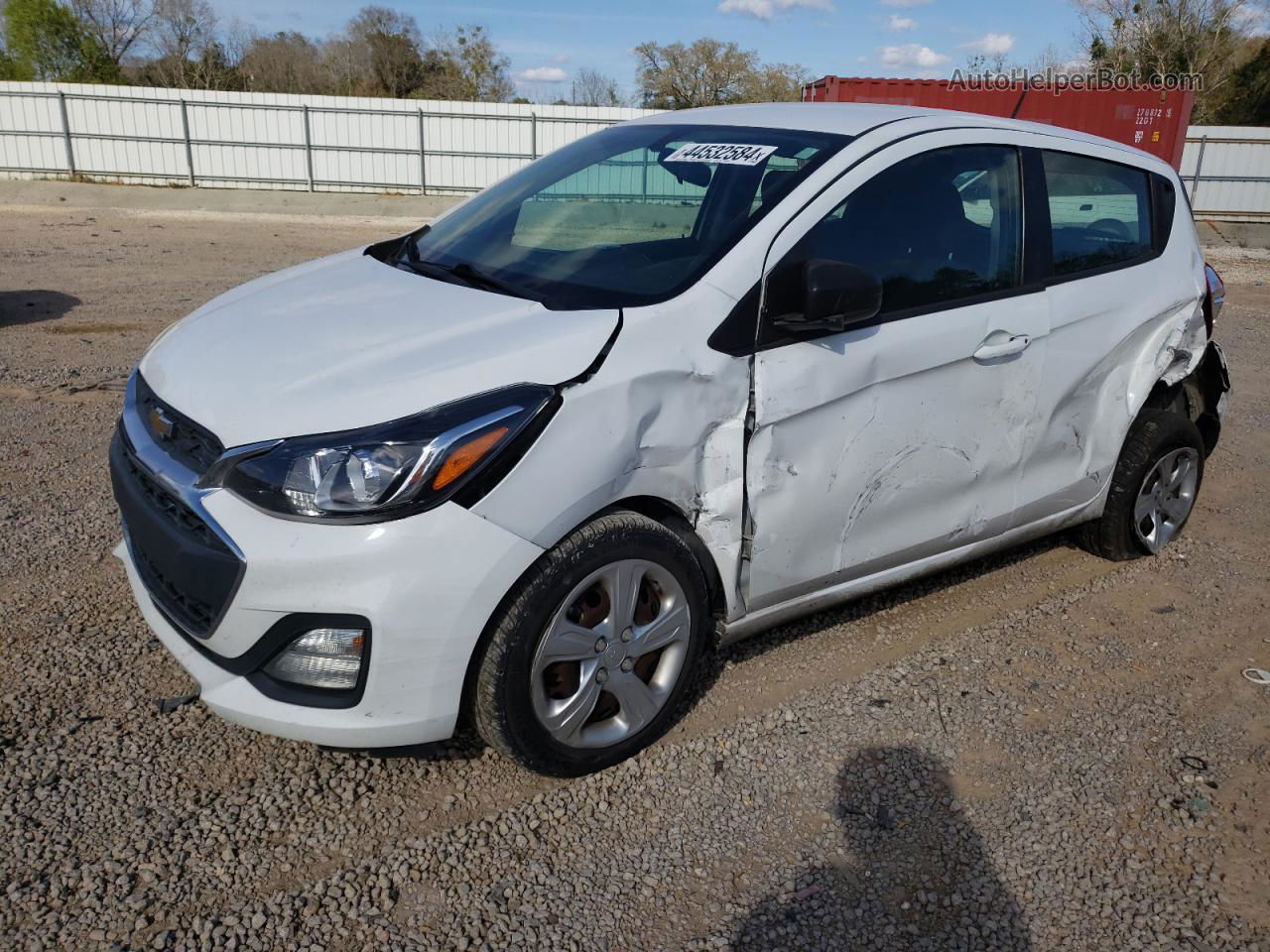 2019 Chevrolet Spark Ls White vin: KL8CB6SAXKC707746