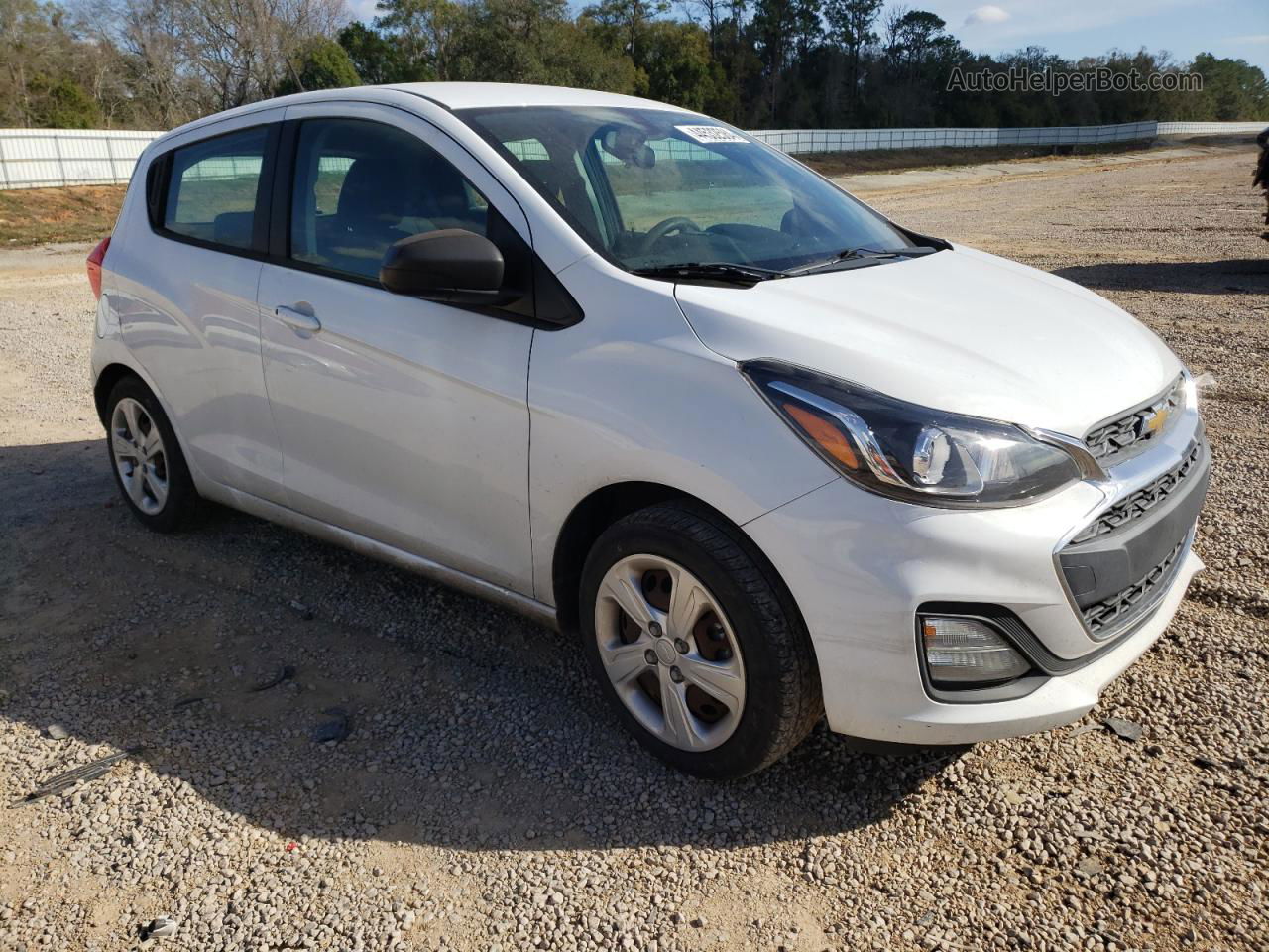 2019 Chevrolet Spark Ls White vin: KL8CB6SAXKC707746