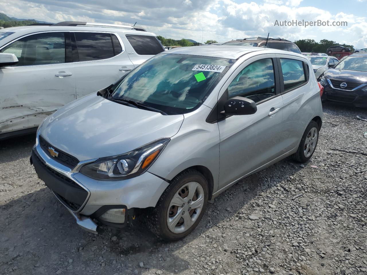 2019 Chevrolet Spark Ls Silver vin: KL8CB6SAXKC719654