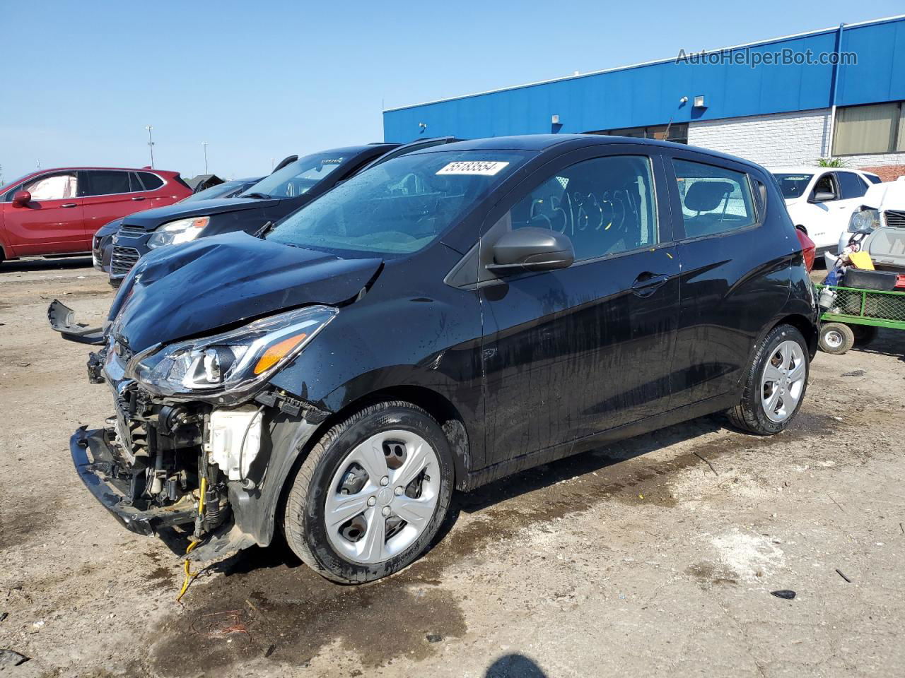 2019 Chevrolet Spark Ls Black vin: KL8CB6SAXKC753173