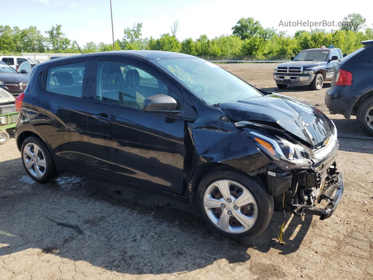 2019 Chevrolet Spark Ls Black vin: KL8CB6SAXKC753173