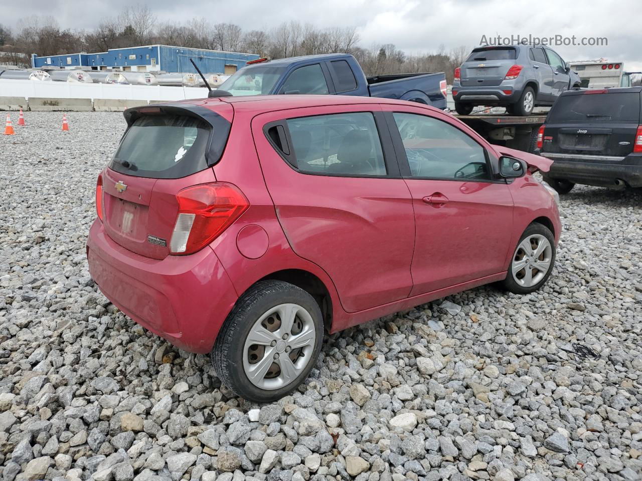 2019 Chevrolet Spark Ls Red vin: KL8CB6SAXKC805109