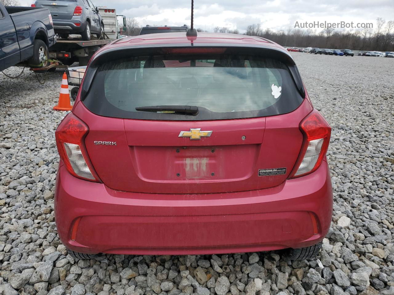 2019 Chevrolet Spark Ls Red vin: KL8CB6SAXKC805109