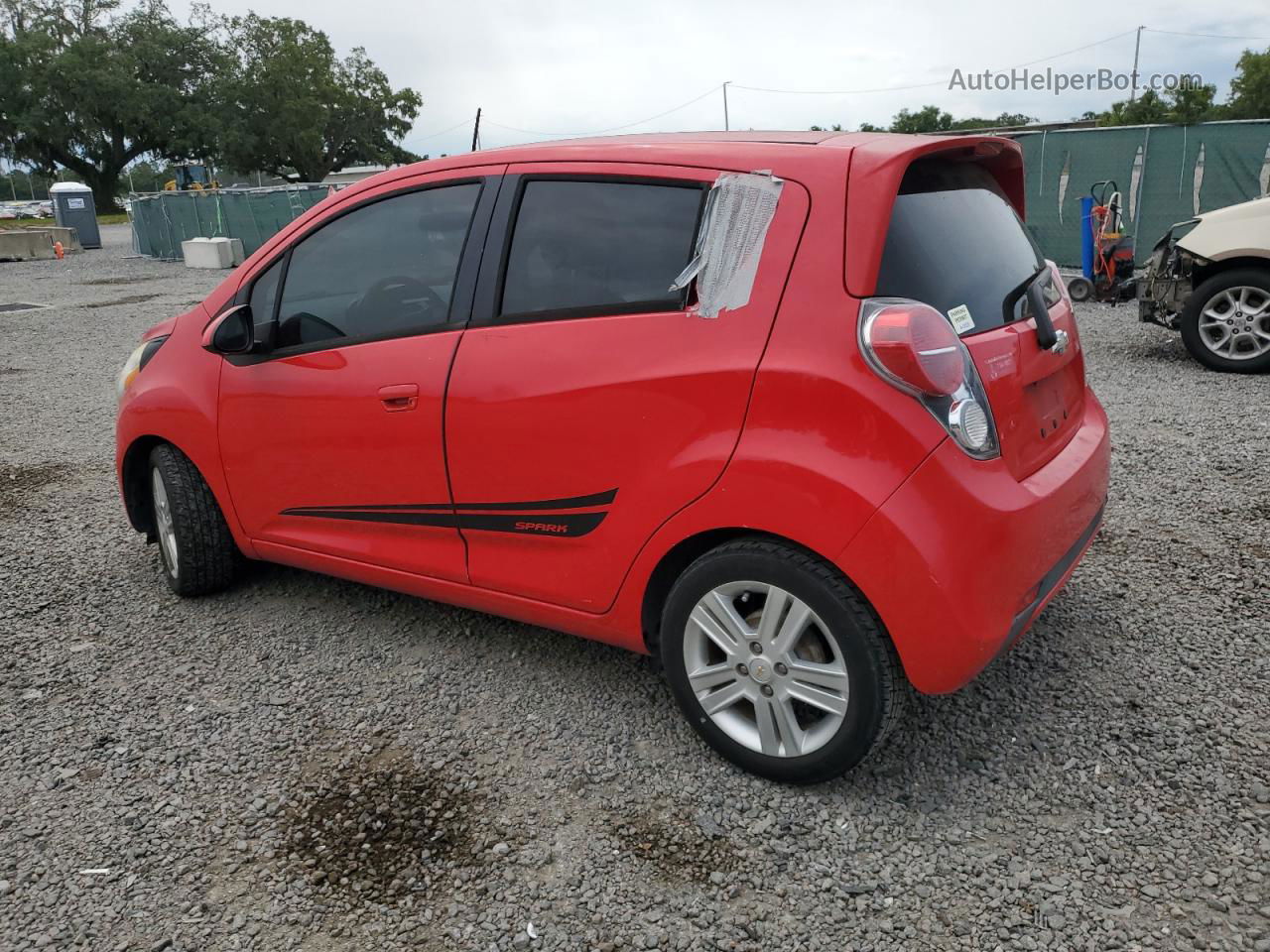 2013 Chevrolet Spark 1lt Red vin: KL8CC6S93DC564788