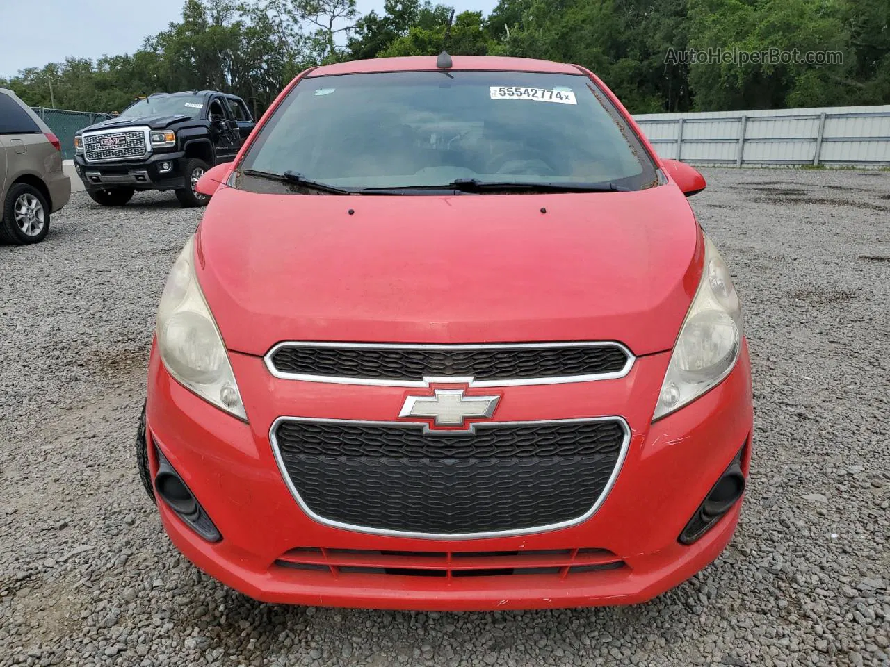 2013 Chevrolet Spark 1lt Red vin: KL8CC6S93DC564788