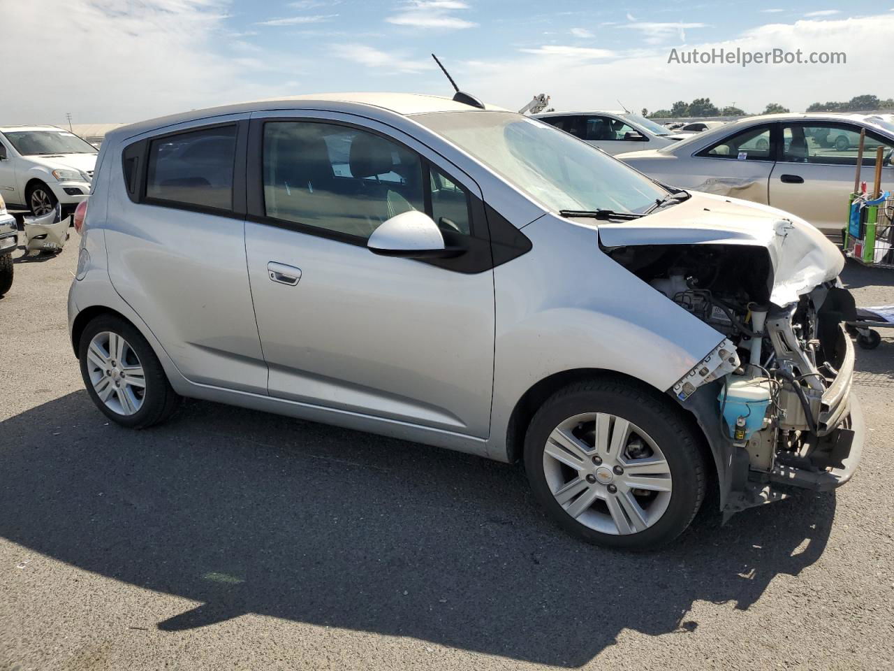 2015 Chevrolet Spark 1lt Silver vin: KL8CC6S96FC813314