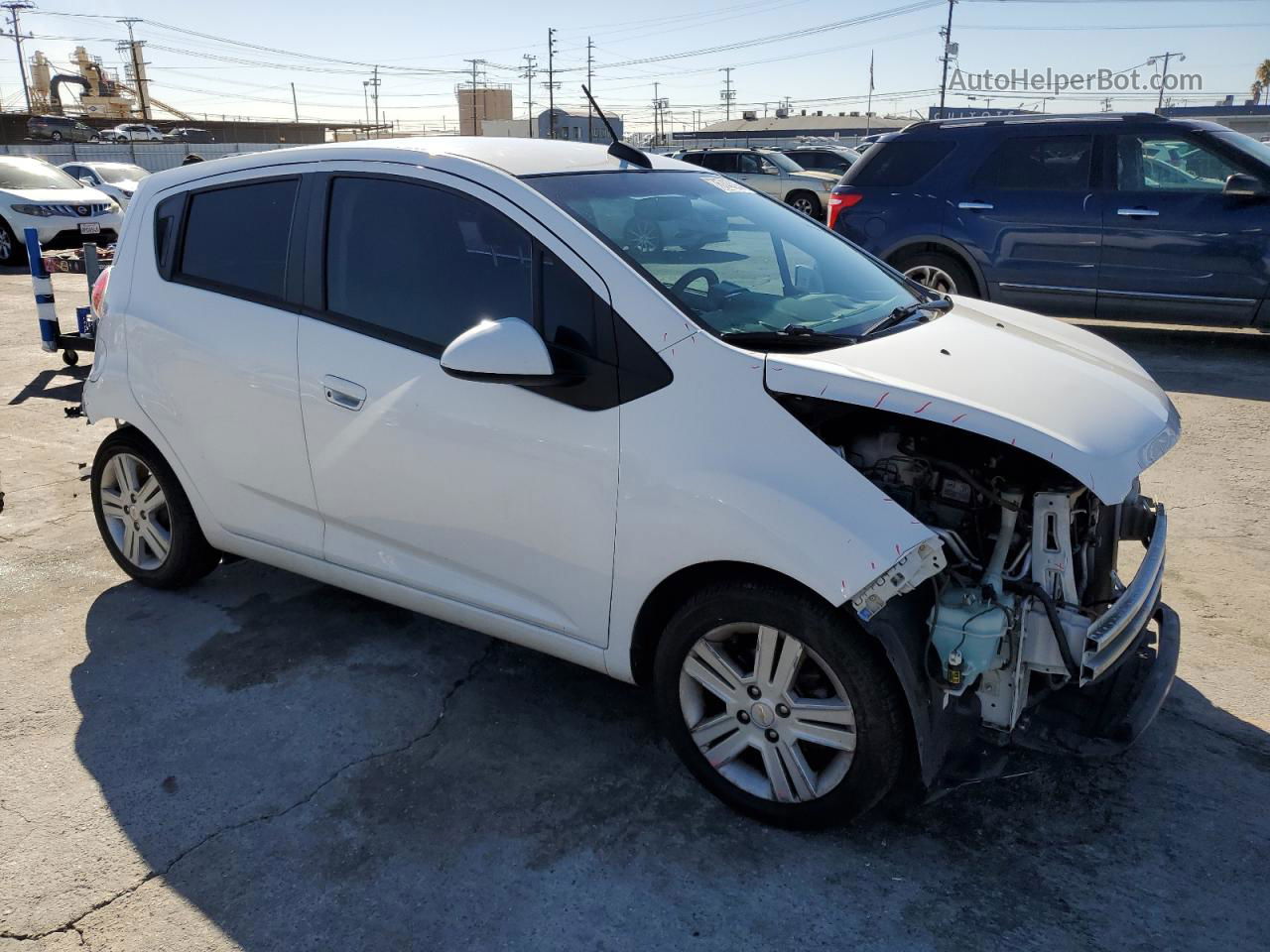 2015 Chevrolet Spark 1lt White vin: KL8CD6S90FC718423