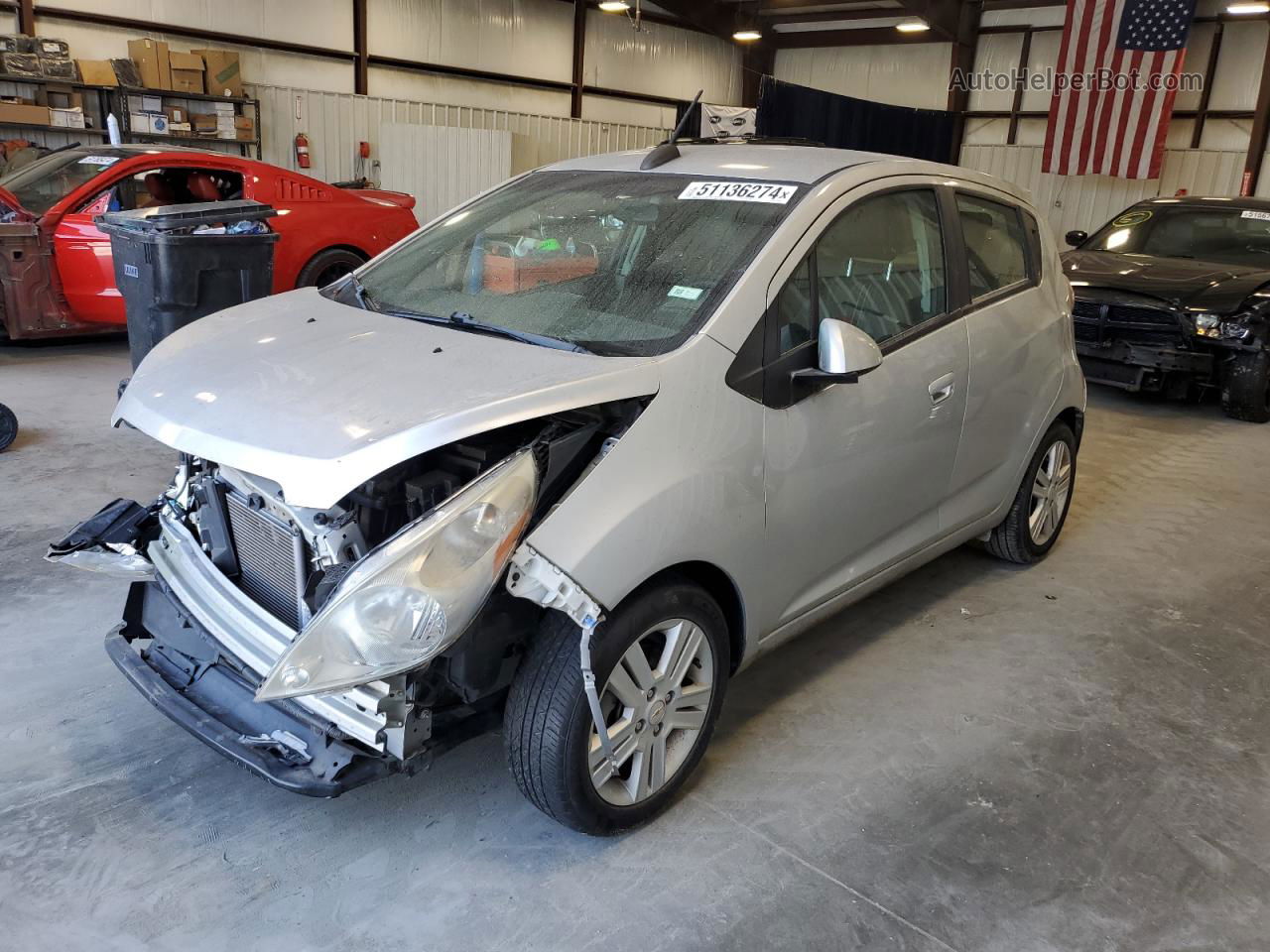 2015 Chevrolet Spark 1lt Silver vin: KL8CD6S90FC719913