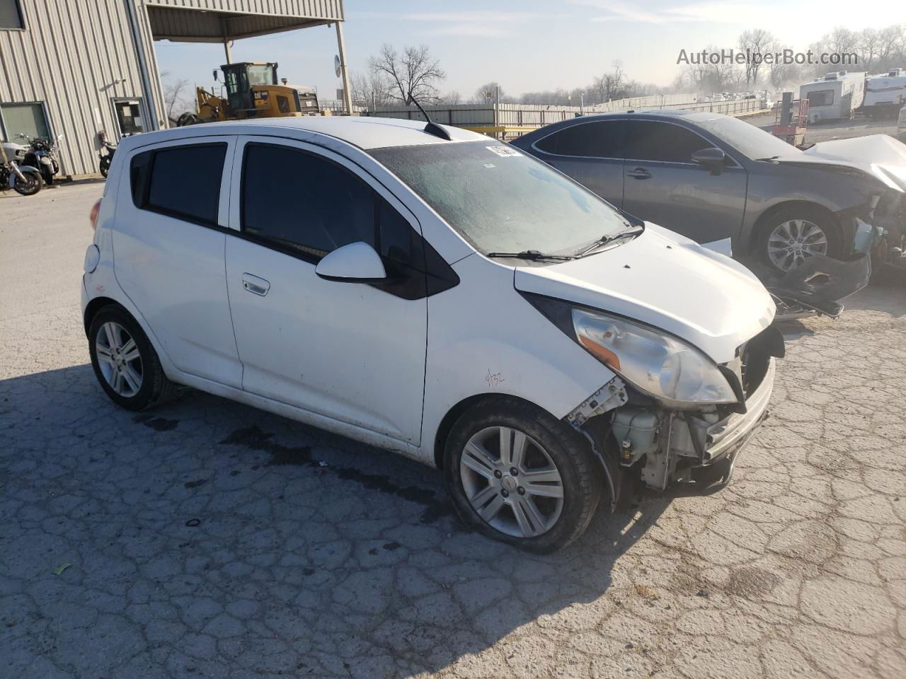 2015 Chevrolet Spark 1lt White vin: KL8CD6S90FC742396