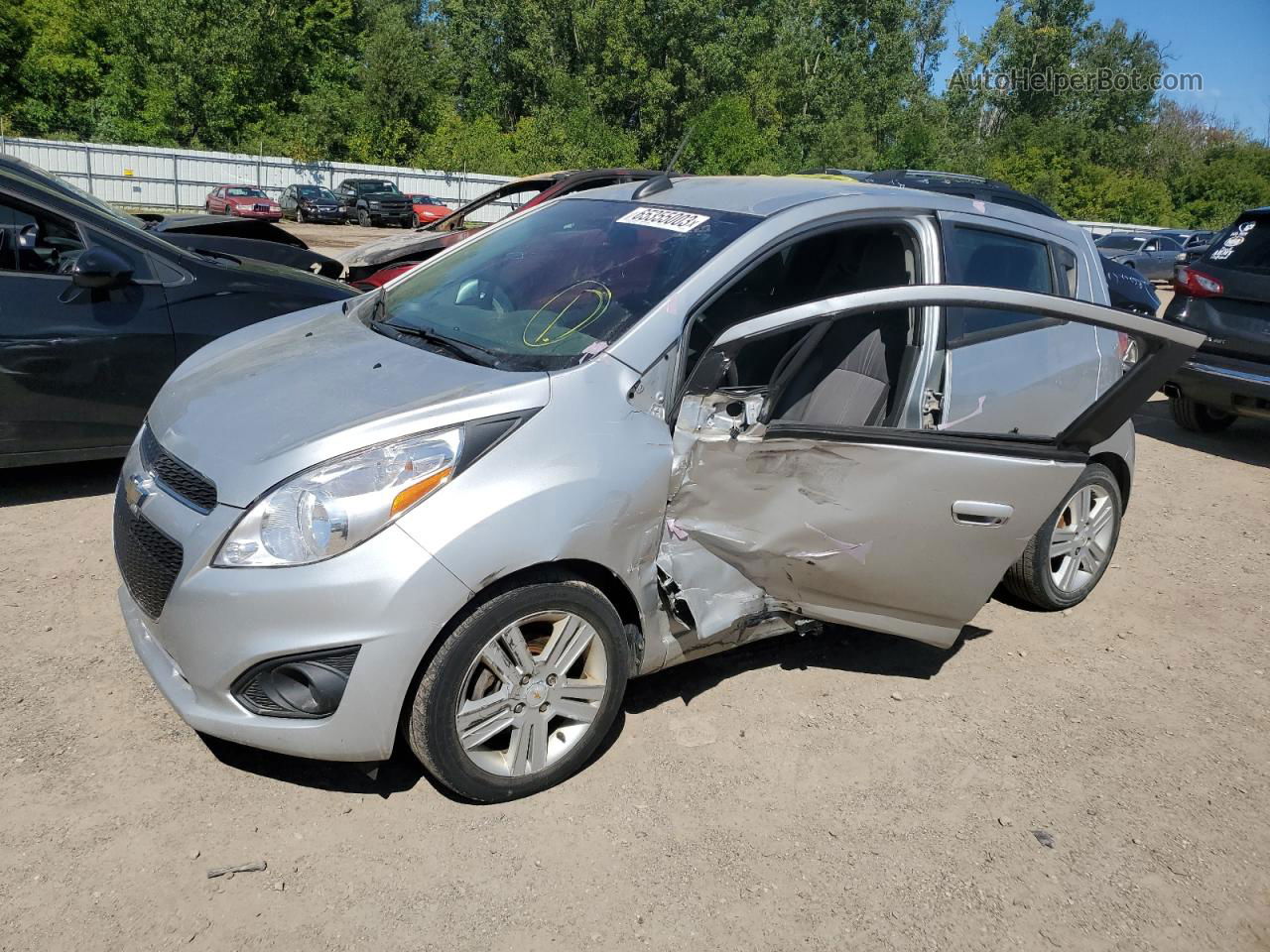 2015 Chevrolet Spark 1lt Silver vin: KL8CD6S90FC805898