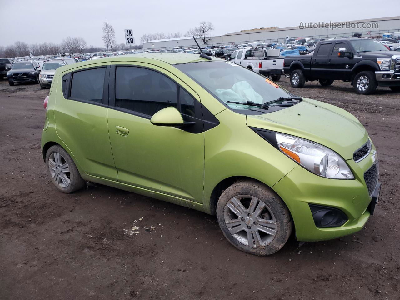 2013 Chevrolet Spark 1lt Green vin: KL8CD6S91DC540731