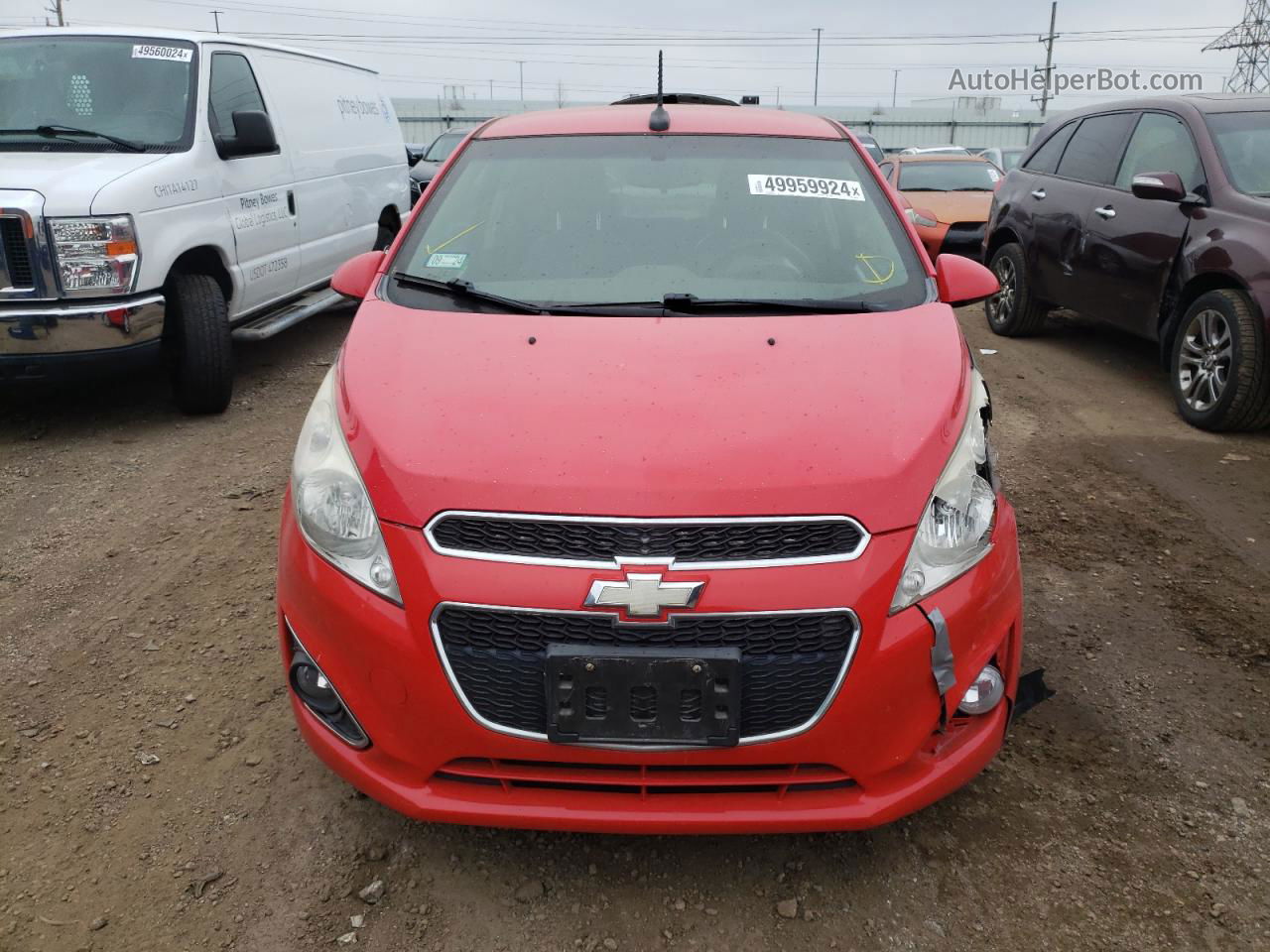 2013 Chevrolet Spark 1lt Красный vin: KL8CD6S91DC592165